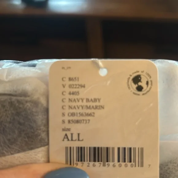 Free People Quilted Carryall Color Navy Baby - Picture 5 of 6